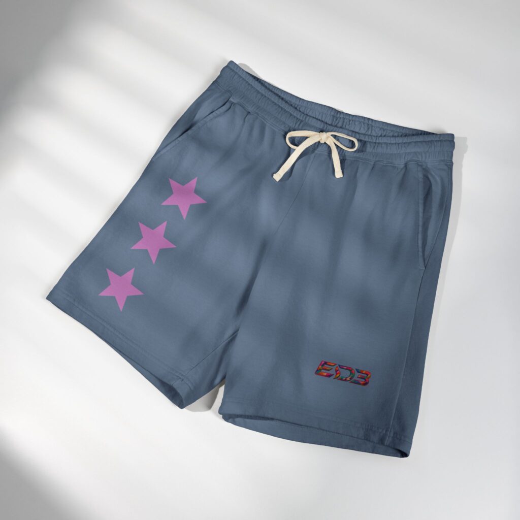 Lightweight Fleece Shorts —ED3 Rainbow & Sparkle Graphic