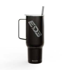 40oz ED3 Engraved Insulated Tumbler with Lid & Straw — Large Travel Mug for Cold & Hot Drinks