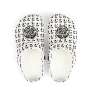 Kids Soccer Pattern ED3 Foam Clogs — Lightweight Slip-On Shoes