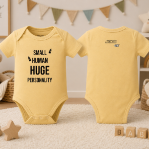 ED3 Infant Bodysuit "Small Human Huge Awesomeness" – Funny Baby Onesie