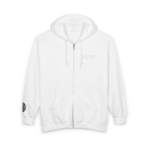 ED3 Full-Zip Hoodie — Minimal Emblem Zip-Up Sweatshirt