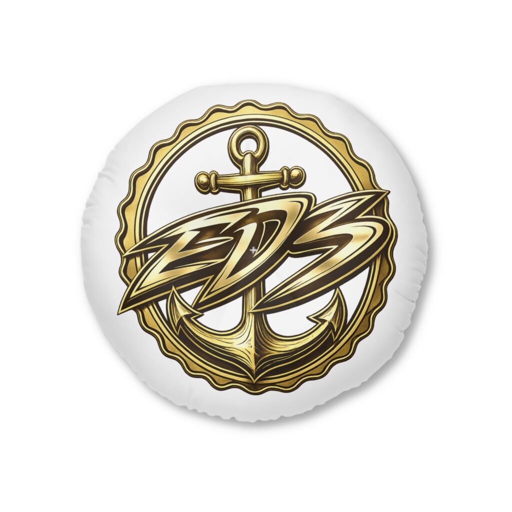 ED3 Anchor Monogram Round Floor Pillow