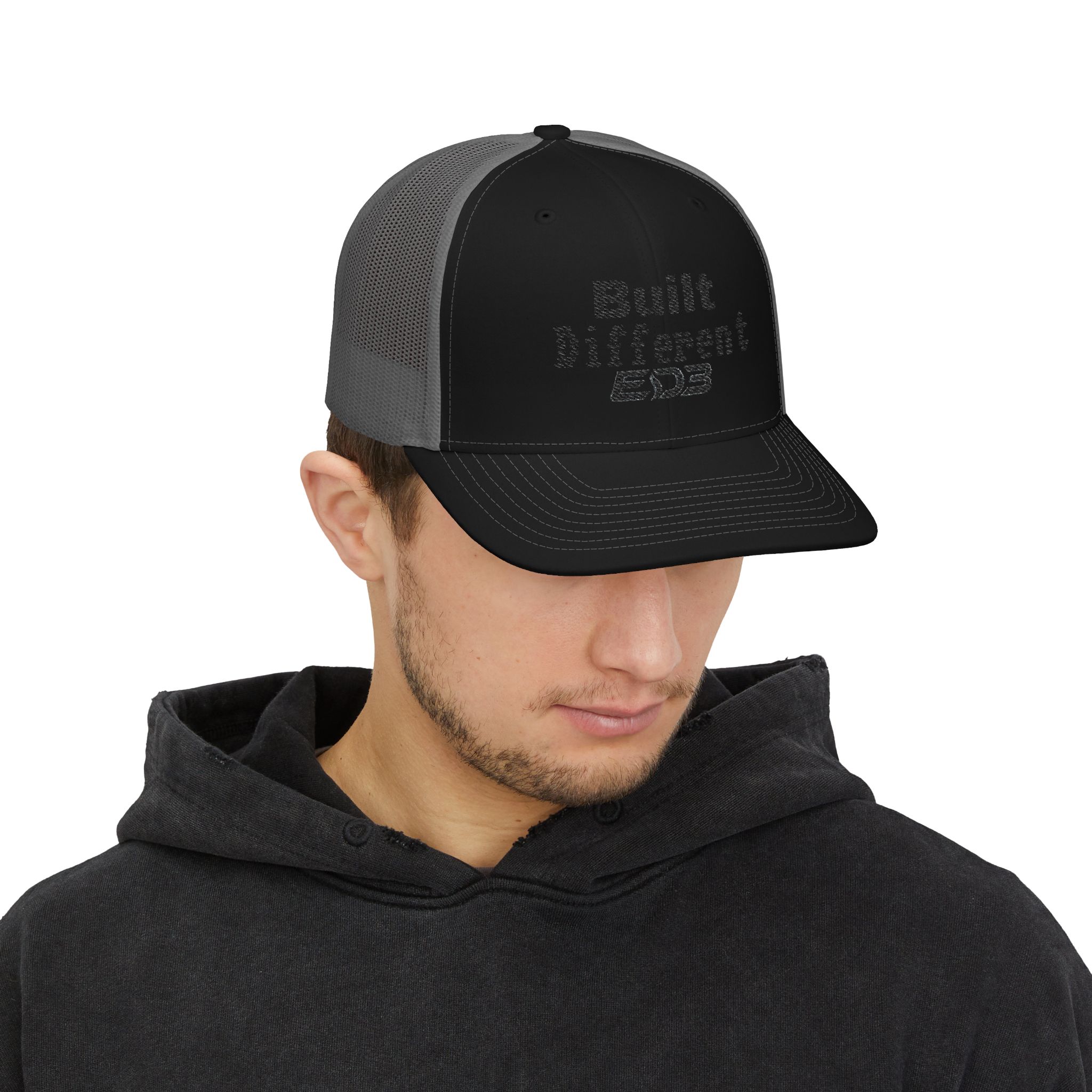 ED3 Built Different Snapback Trucker Cap - Image 10