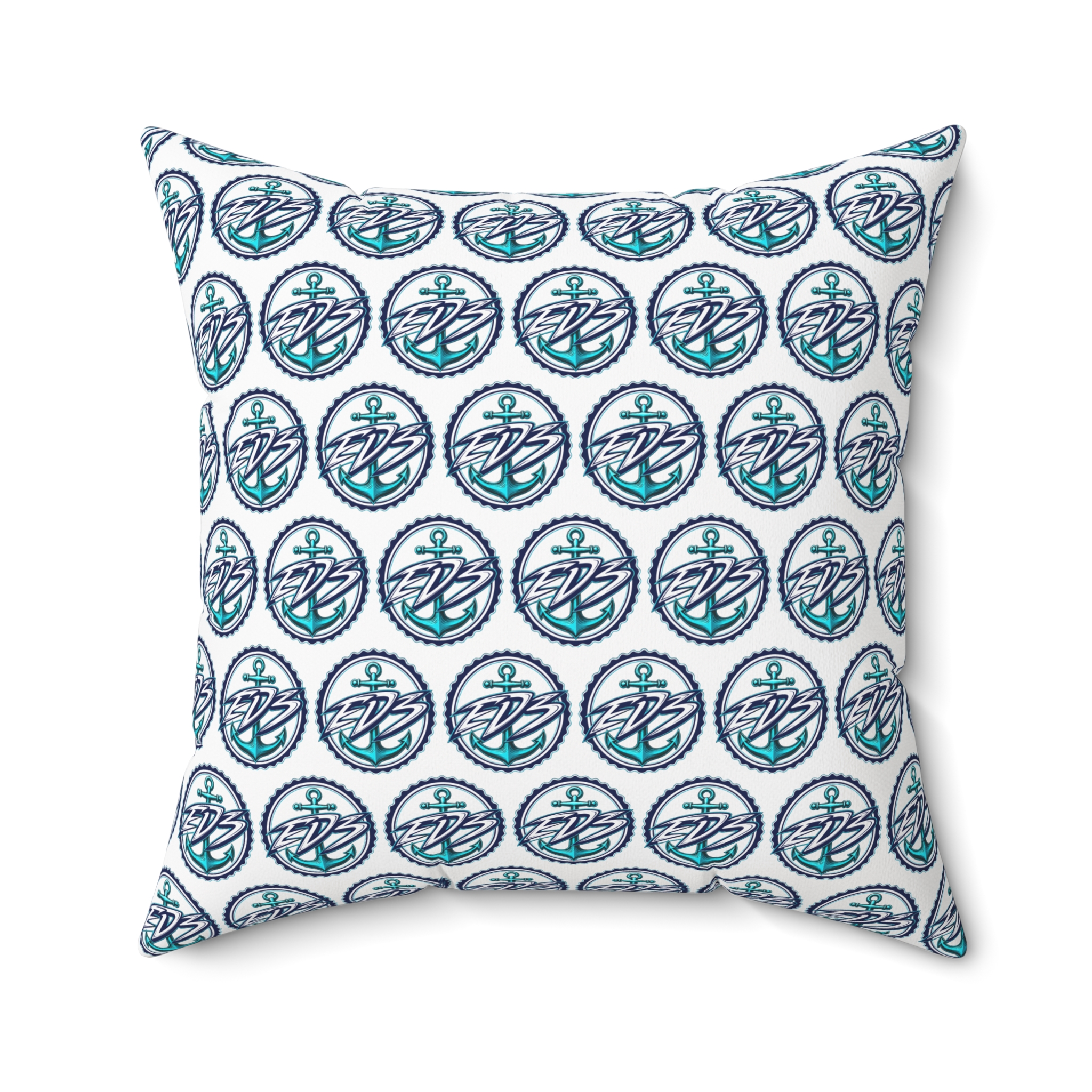 ED3 Nautical Compass Pattern Square Pillow — Coastal Anchor Pillow - Image 18