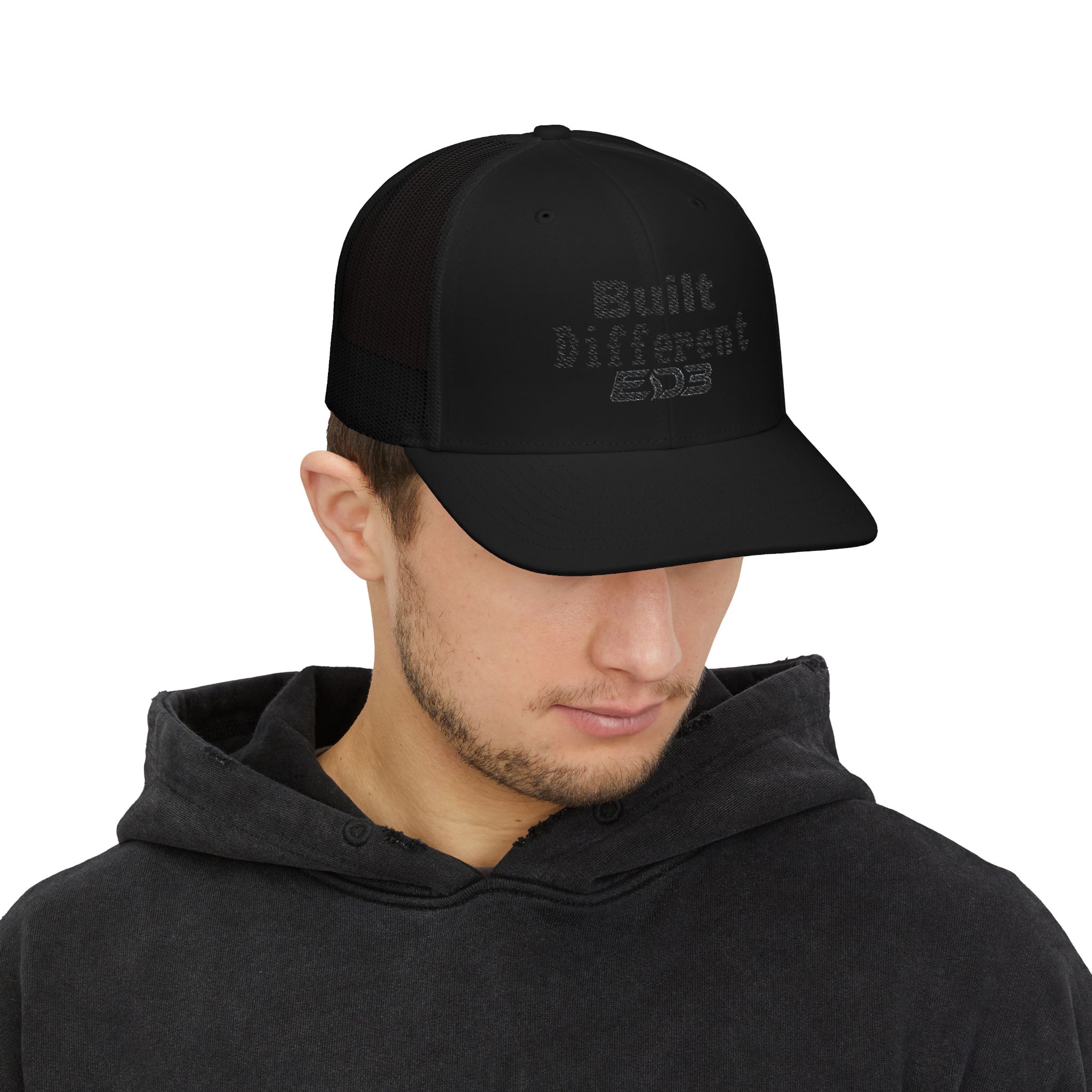 ED3 Built Different Snapback Trucker Cap - Image 4