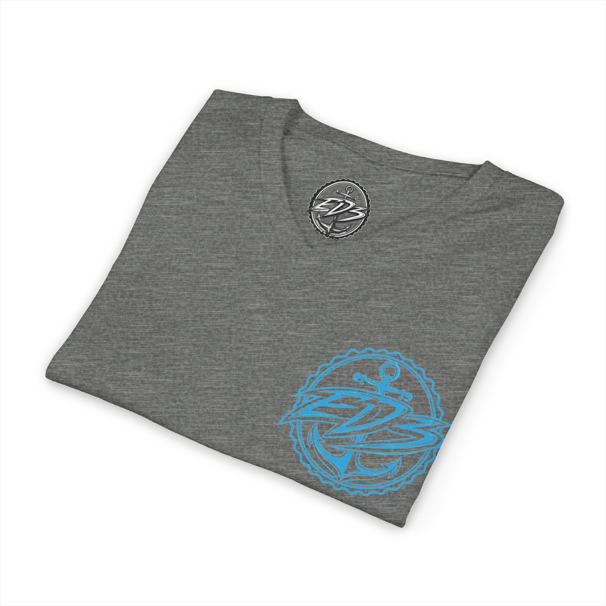 EDB Anchor V-Neck Tee — Nautical Logo Short Sleeve Shirt - Image 28