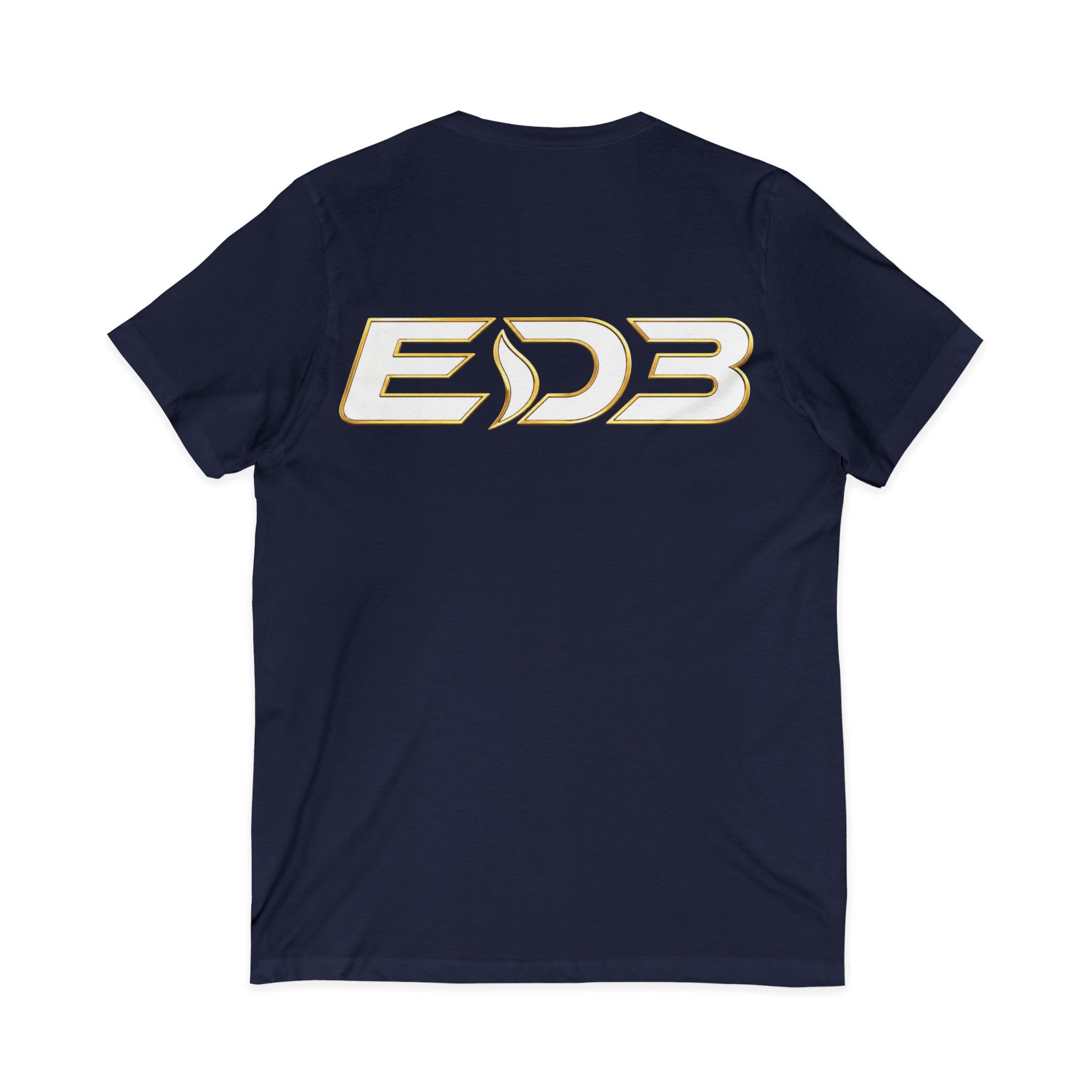 EDB Anchor V-Neck Tee — Nautical Logo Short Sleeve Shirt - Image 9