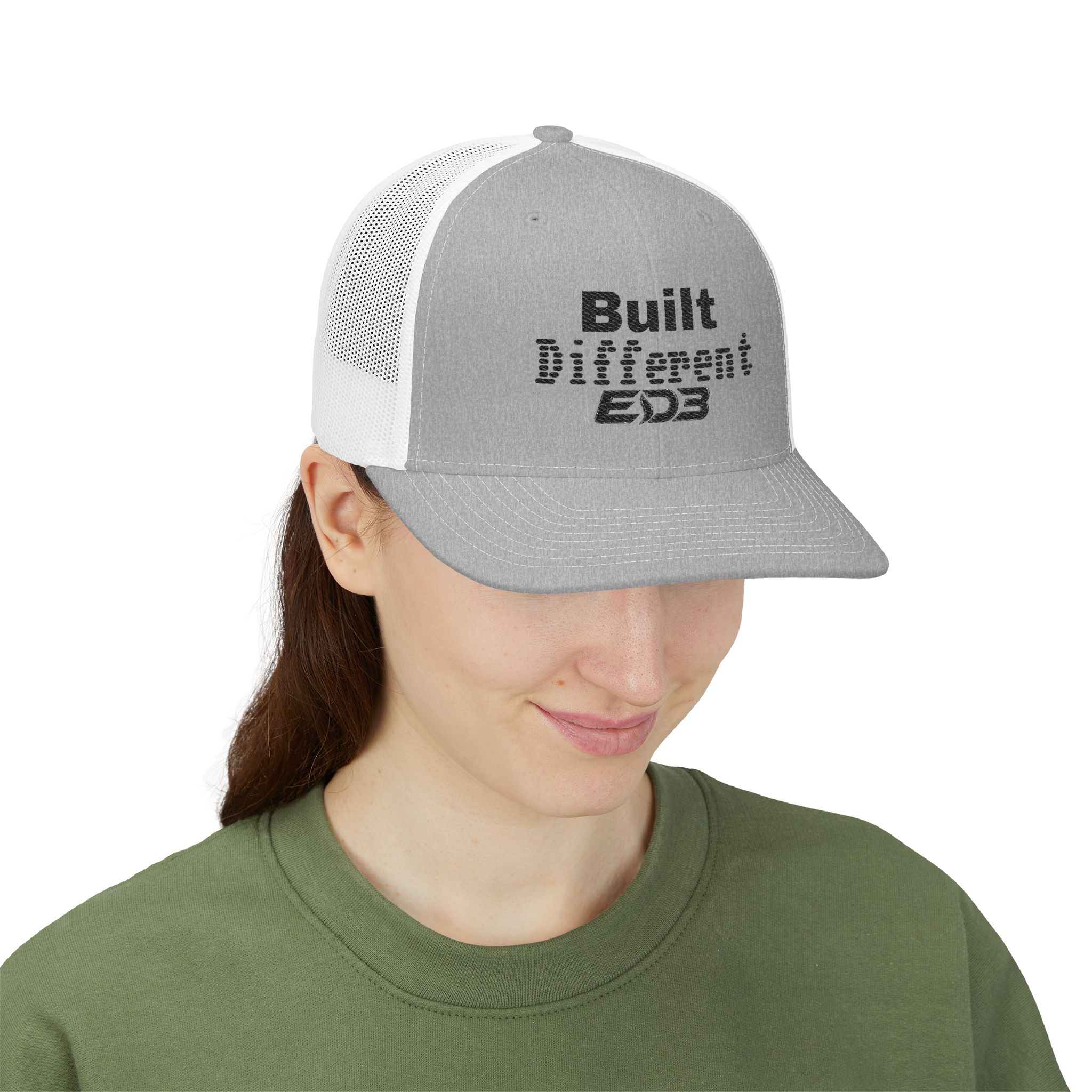 ED3 Built Different Snapback Trucker Cap - Image 36