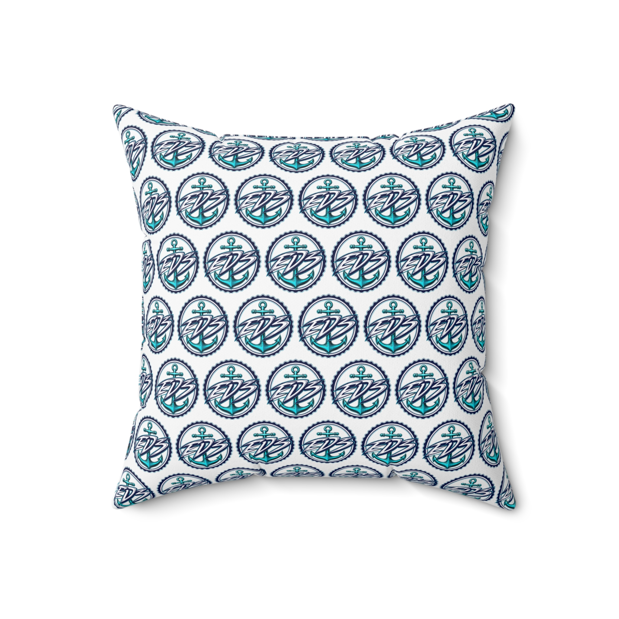 ED3 Nautical Compass Pattern Square Pillow — Coastal Anchor Pillow - Image 8