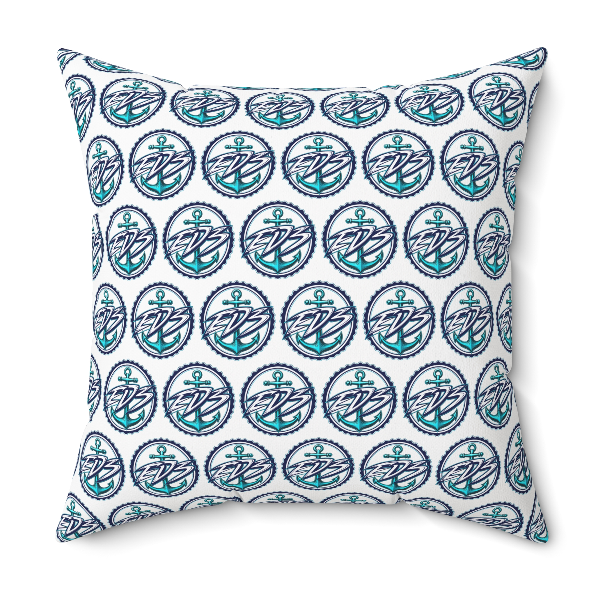 ED3 Nautical Compass Pattern Square Pillow — Coastal Anchor Pillow - Image 20