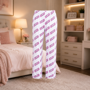 Pink ED3 Women's Pajama Pants — Cozy All-Over Print Loungewear