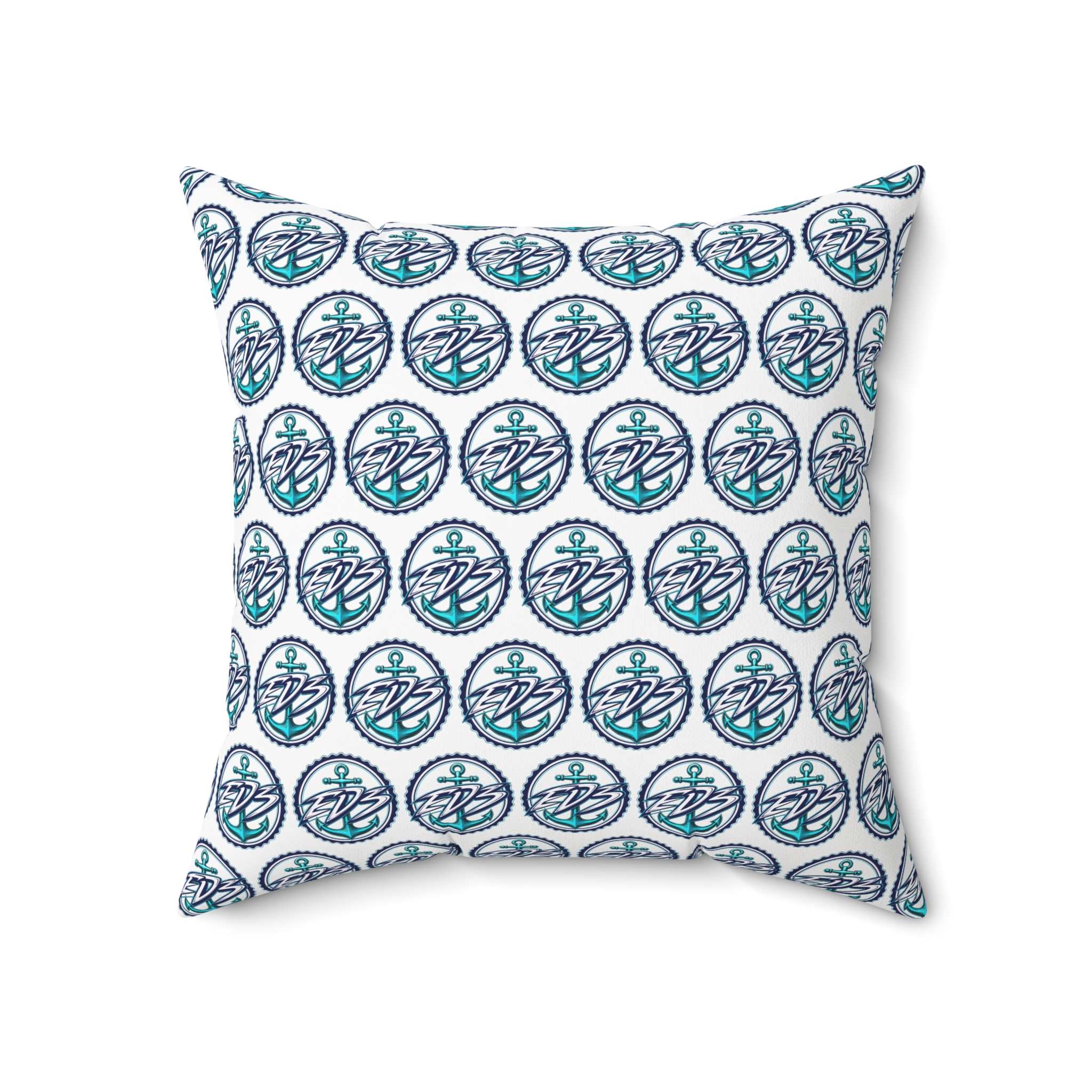 ED3 Nautical Compass Pattern Square Pillow — Coastal Anchor Pillow - Image 14