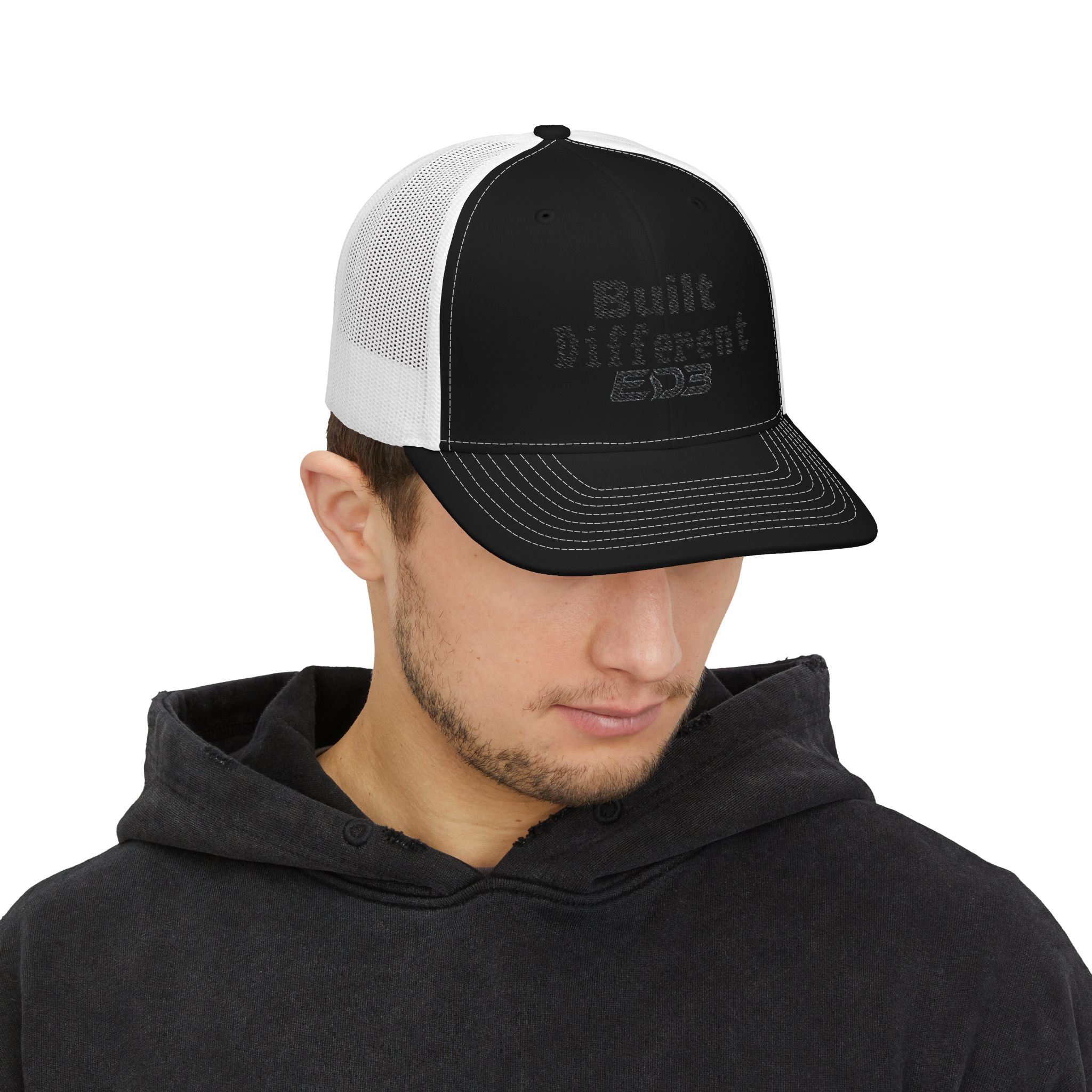 ED3 Built Different Snapback Trucker Cap - Image 16