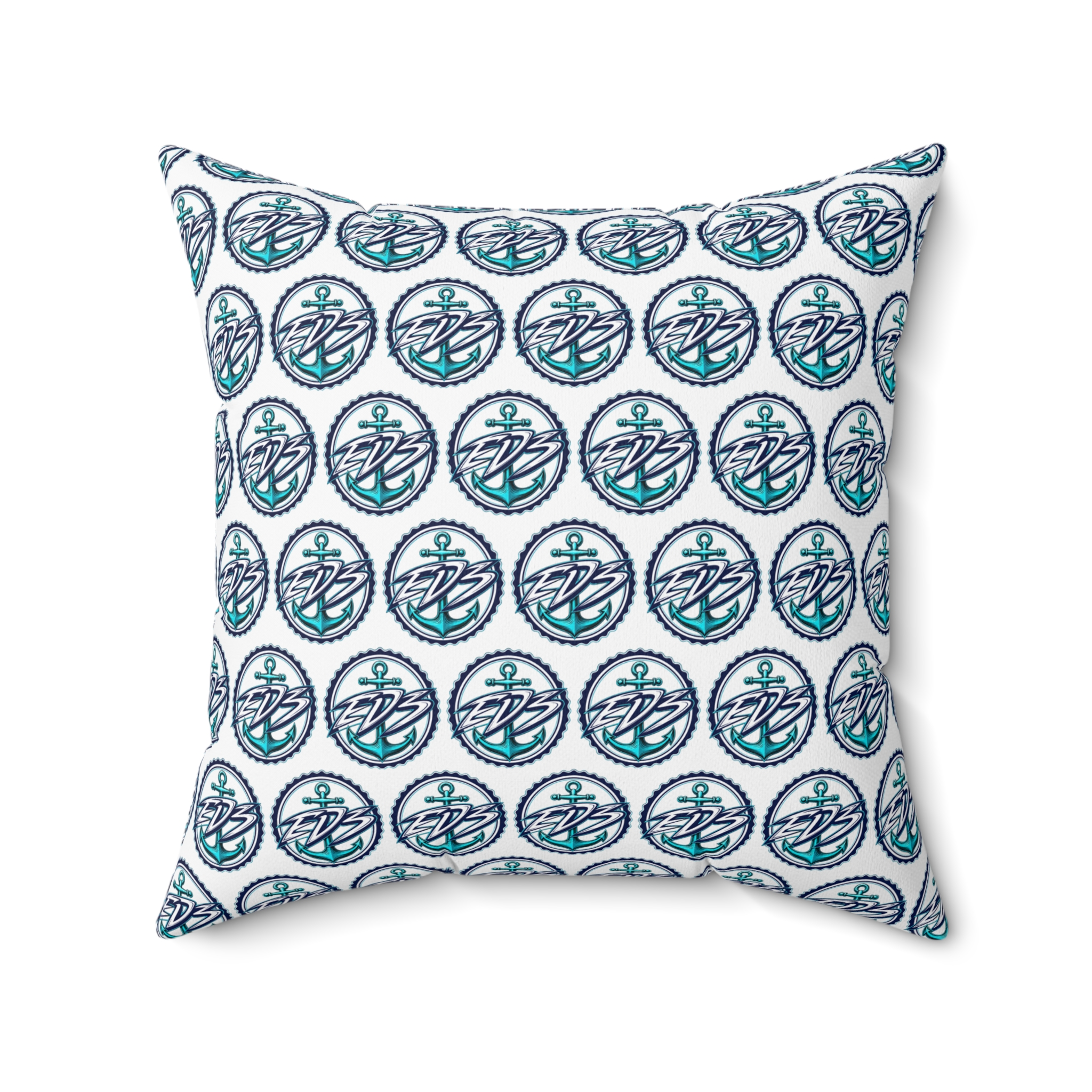 ED3 Nautical Compass Pattern Square Pillow — Coastal Anchor Pillow - Image 12