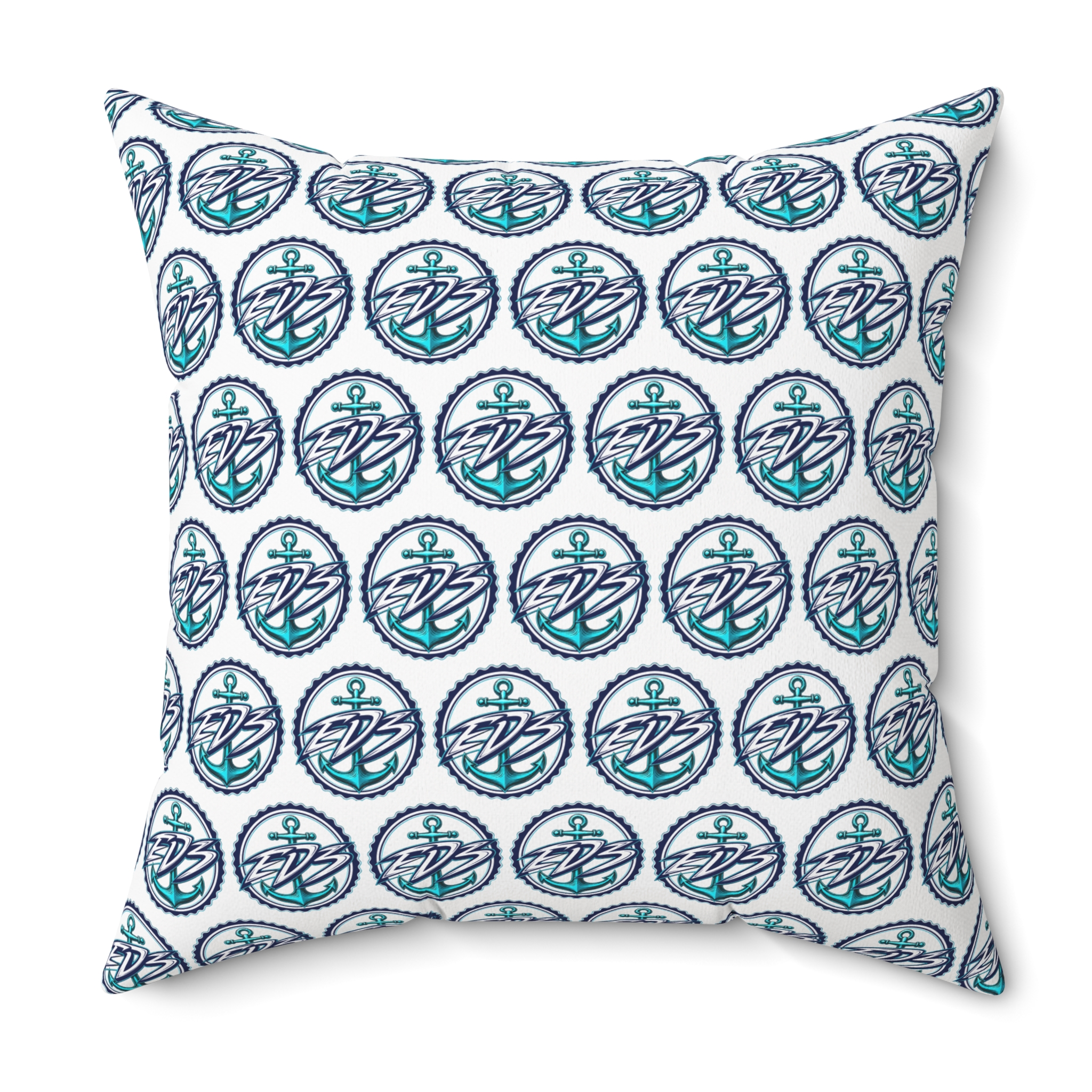 ED3 Nautical Compass Pattern Square Pillow — Coastal Anchor Pillow - Image 21