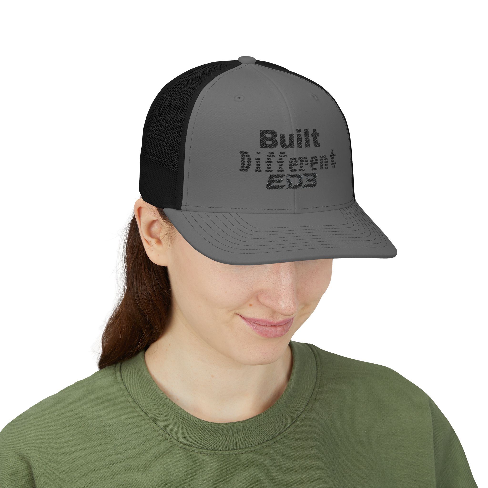 ED3 Built Different Snapback Trucker Cap - Image 24